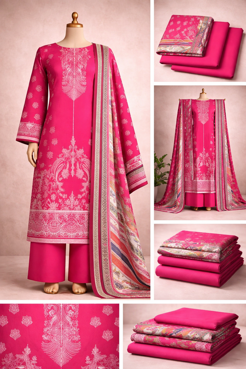 Premium Floral Unready Three Piece-C135