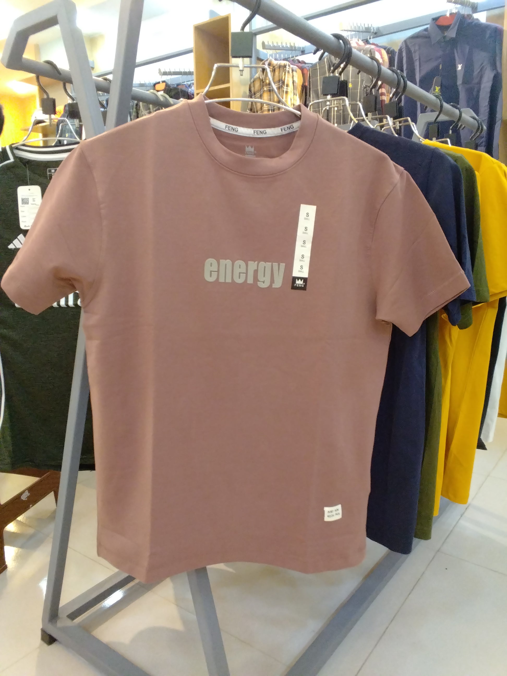 Gatsby Oversized T-Shirt for Men – Premium Stretch Cotton 1406 A Mauve