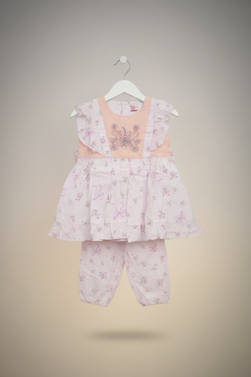 Girls Floral Dress Set 56