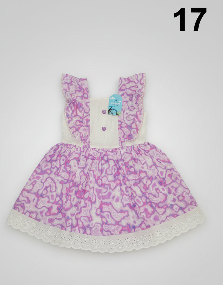 Girls Premium Printed Cotton Frock 17