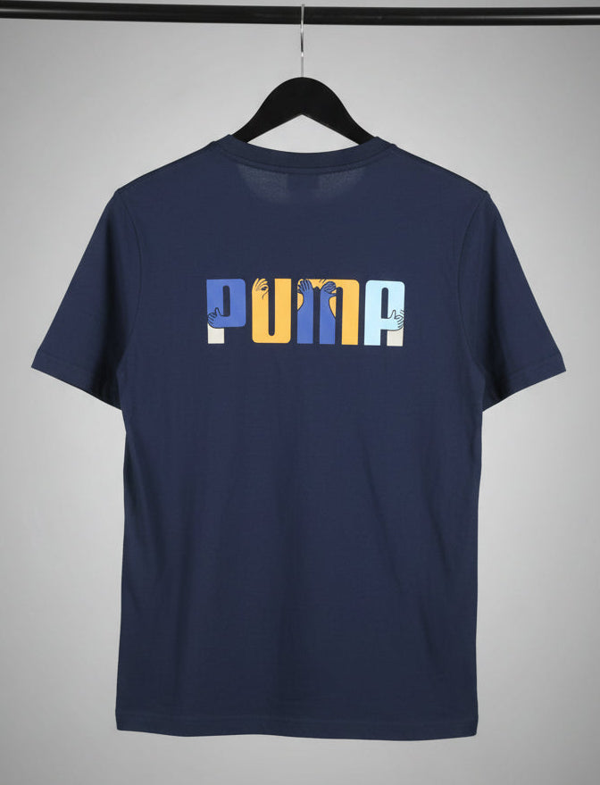Mens Premium Navy Blue T-SHIRT 019