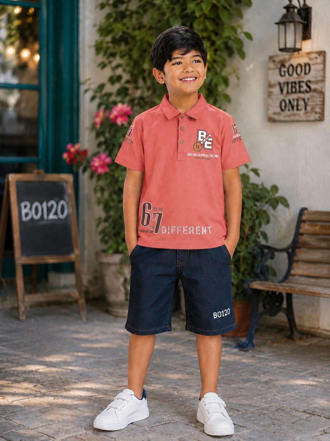 Boys Premium Graphic Polo T-Shirt – BO120