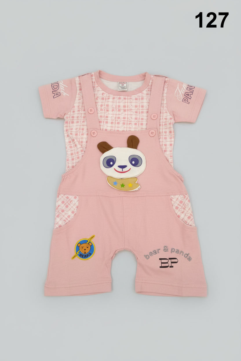 Bear & Panda Baby Dungaree Set 127