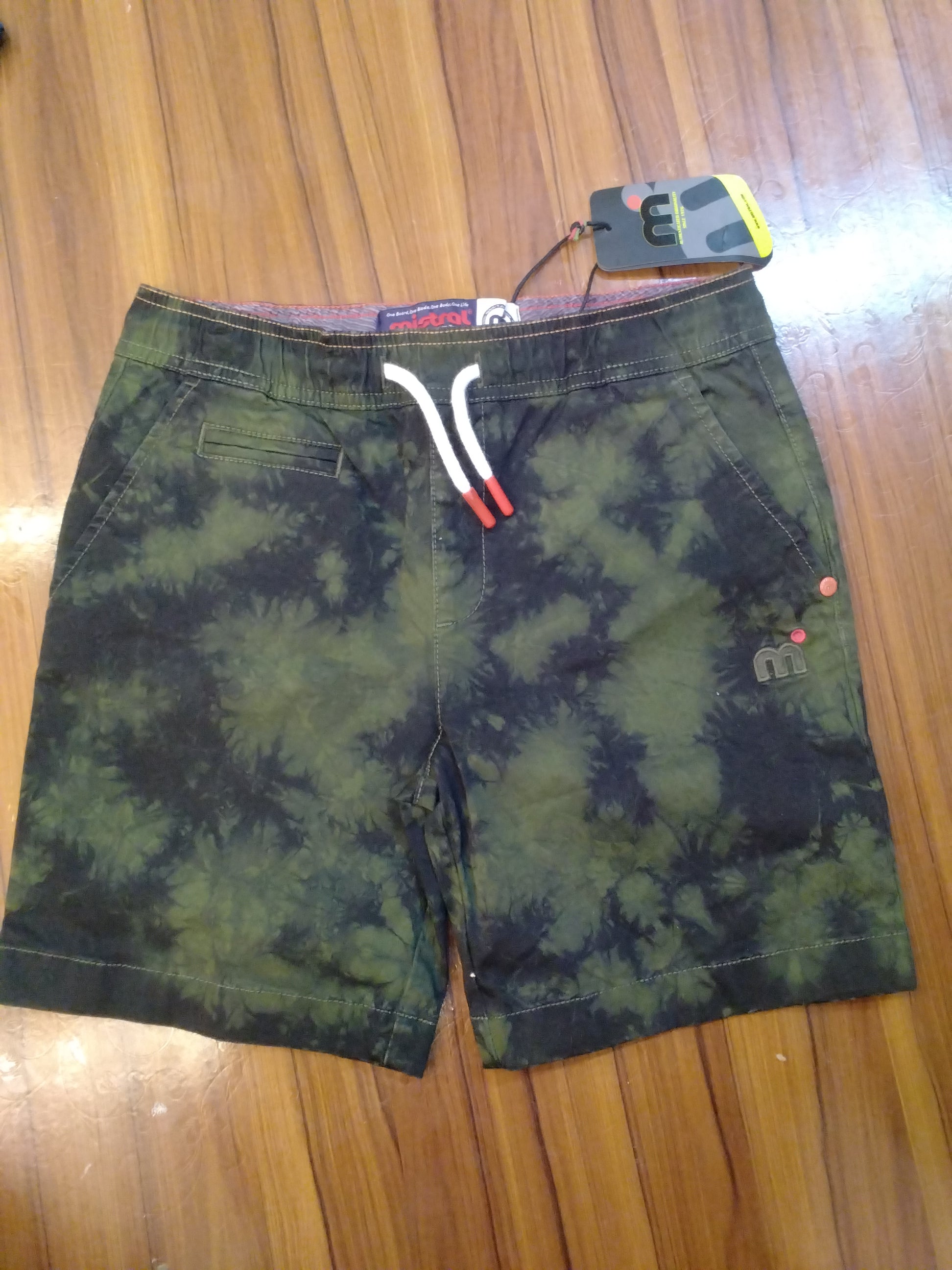 Boys  Textured Smart Casual Button Shorts – Dark Olive