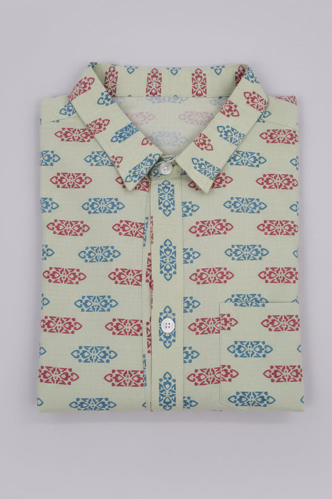 Premium Printed Short Kurta 809