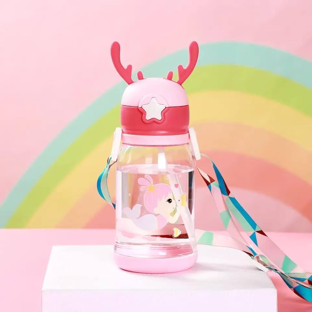 Deer Horn Cartoon Kids Water Bottle -C1029