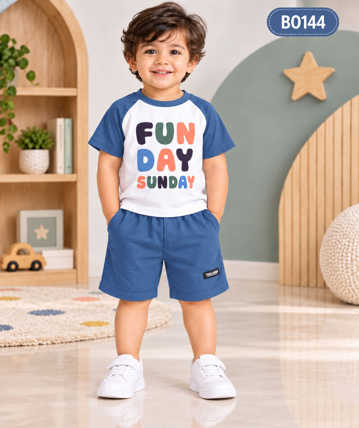 Premium Boys  Graphic T-Shirt & Shorts Set-BO144