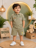 Boys’ Premium Polo T-Shirt & Shorts Set – BO115
