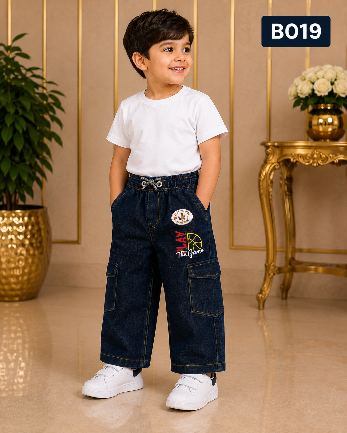 UrbanHoop Kids Cargo Jeans BO19