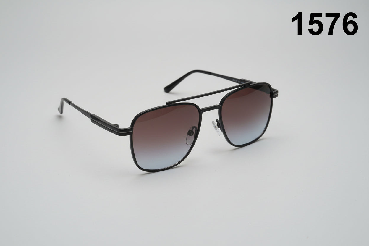 Classic Matte Square Frame Sunglasses 1576