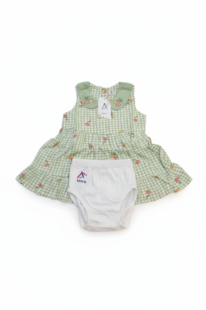Baby Girls Elegant Embroidered Dress 250