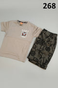 Boys D.E.M.E Graphic T-Shirt & Cargo Pant Set 268