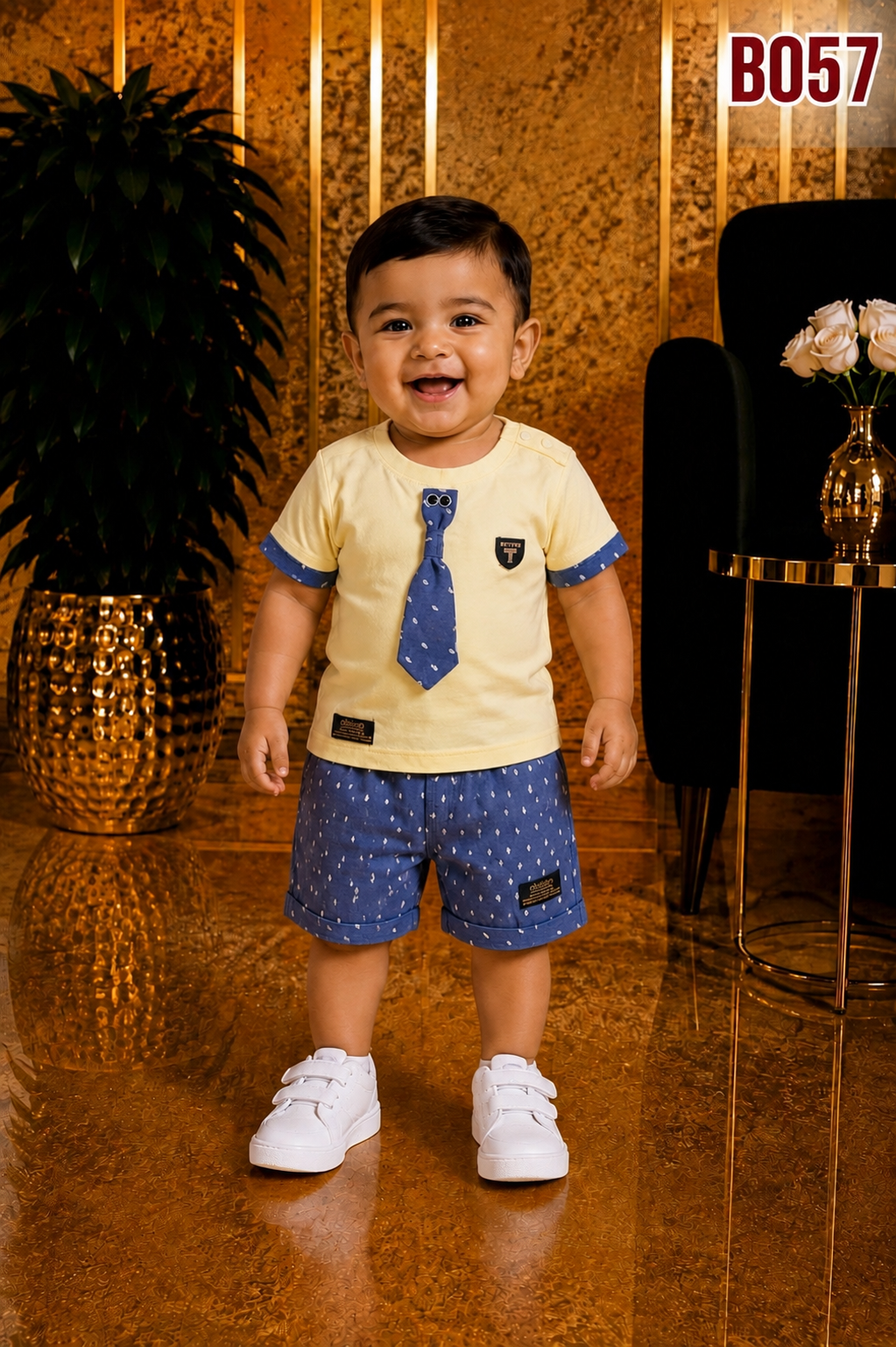 Baby Boys Smart Tie Co-Ord Set-BO57