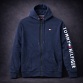 Mens Premium Navy Full-Zip Hoodie 1013