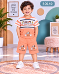 Premium Boys Graphic T-Shirt & Shorts Set-BO140