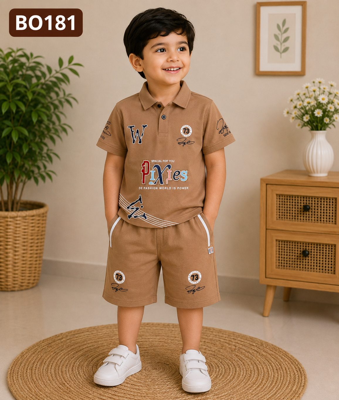 Heritage Varsity Boys’ Polo & Shorts Set – BO181