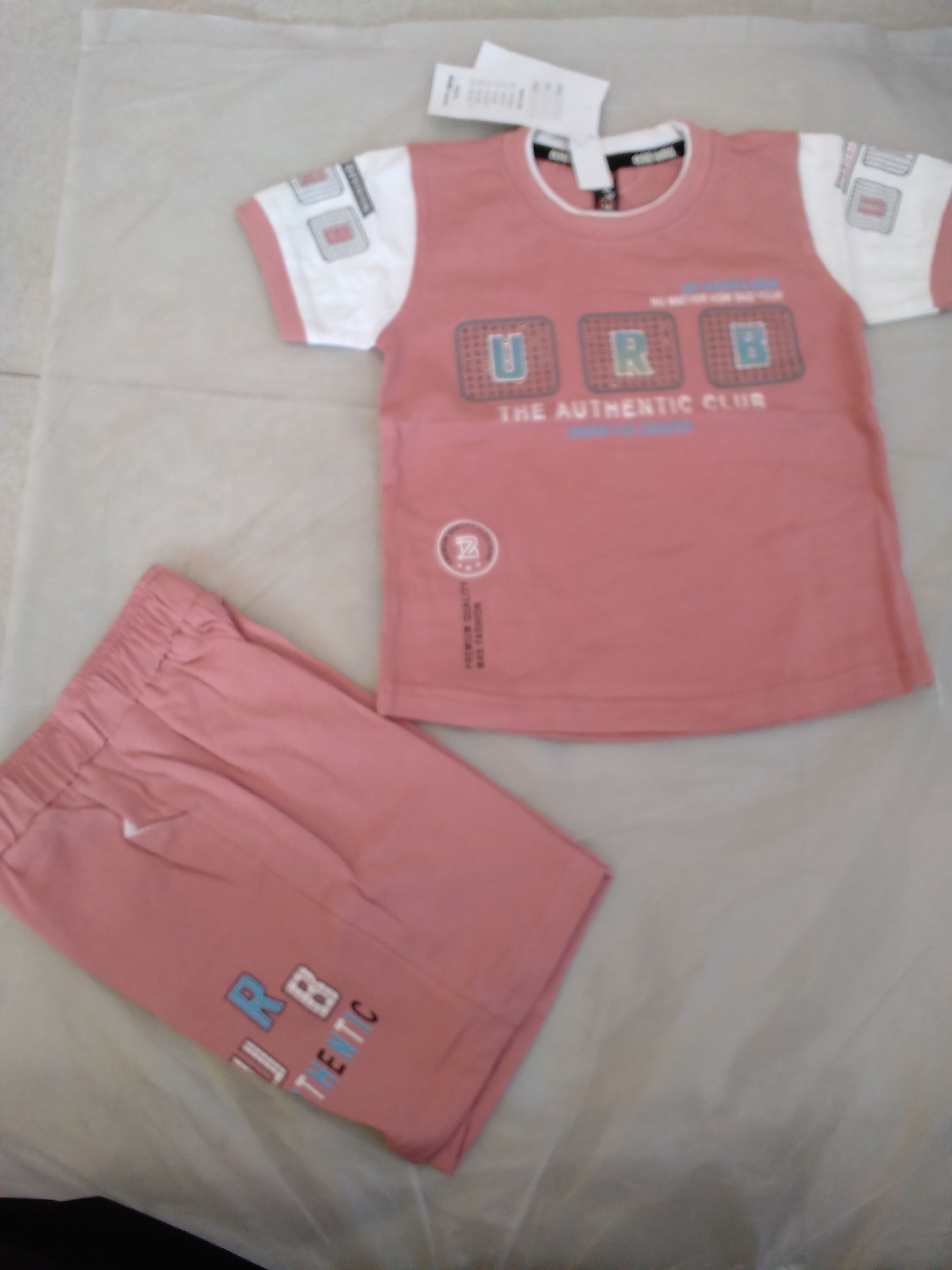 Boys URB The Authentic Club Summer T-Shirt & Shorts Set 348
