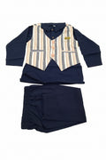 Boys Kurta Panjabi Set with Striped Waistcoat 403