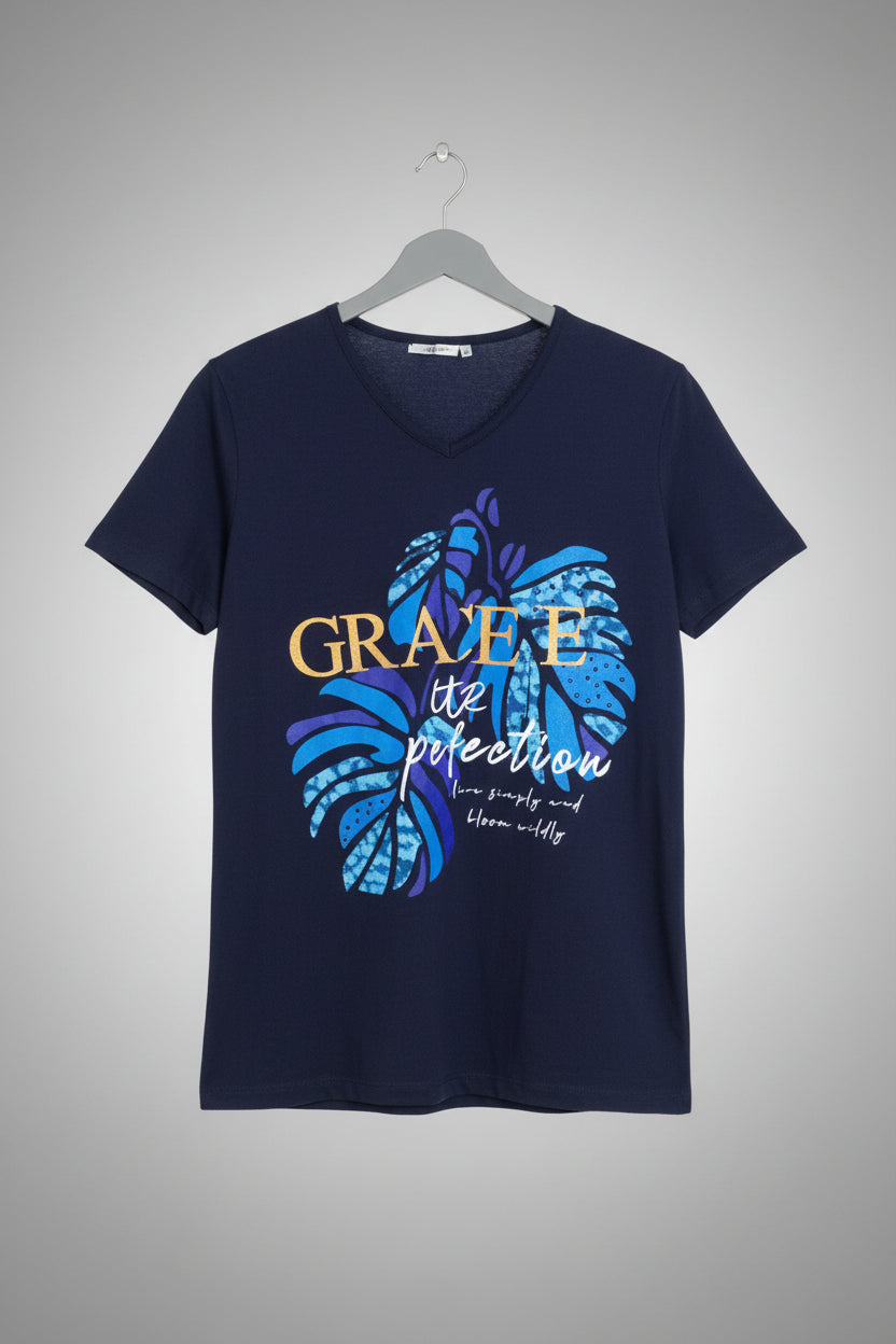 Girls Cosmic Star Print T-Shirt-5