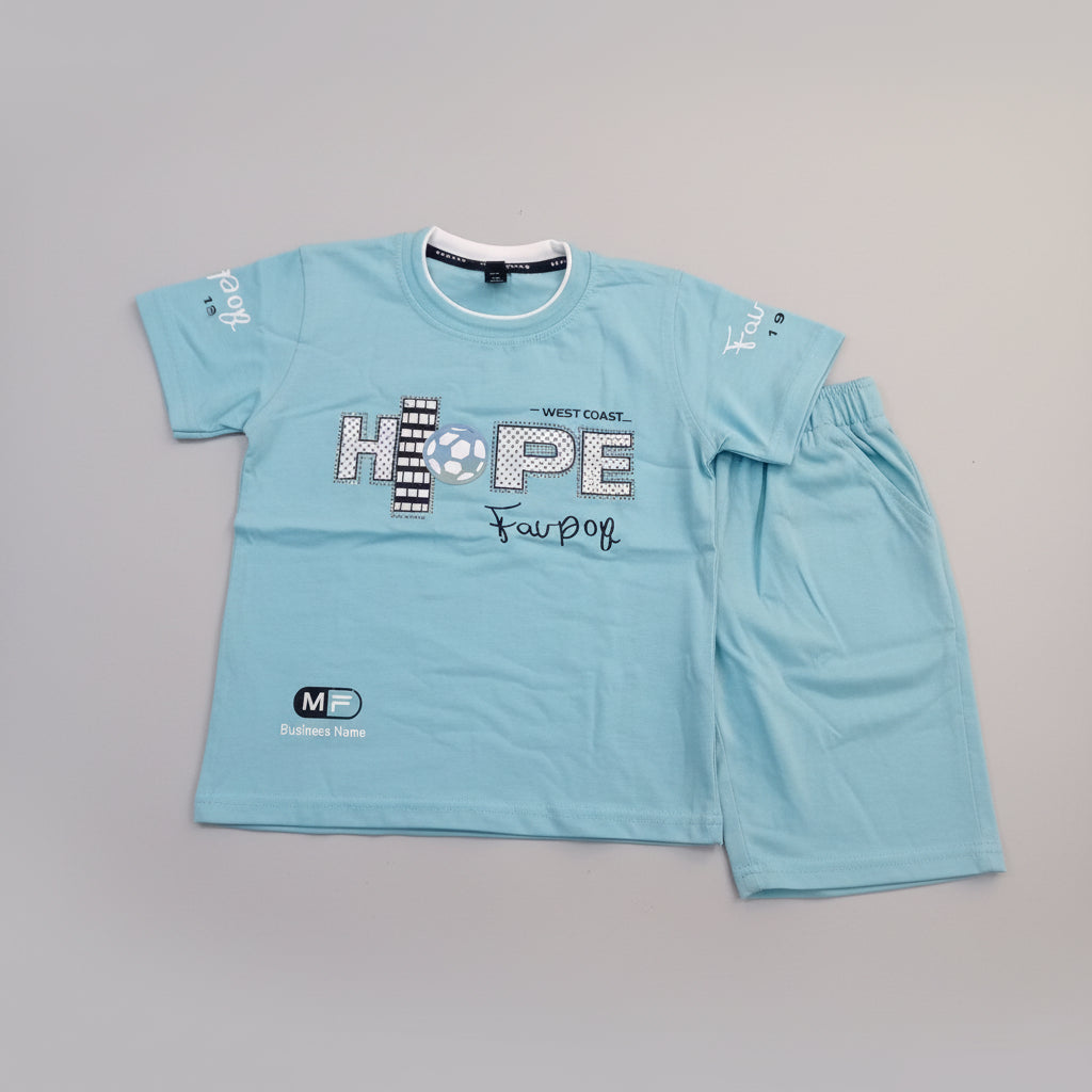 Kids HOPE Printed T-Shirt & Shorts Set 329