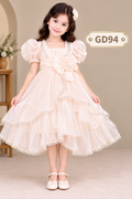 Premium Girls Bow Tulle Party Dress – GD94