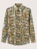 Premium Geometric Printed Long  Polo Shirt 475