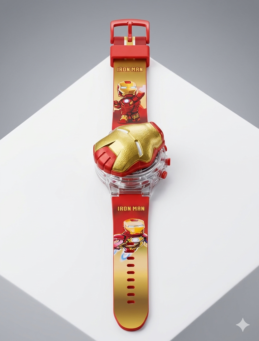 KW 32 Kids Cartoon Silicone Strap Watch