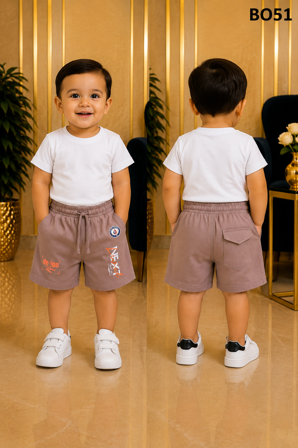 Boys Premium Graphic Drawstring Shorts  BO51