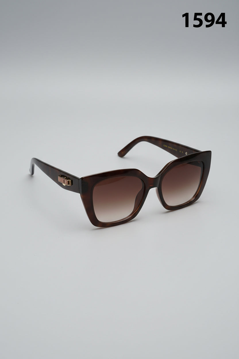 Classic Matte Square Frame Sunglasses 1594