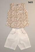 Boys Premium Printed Waistcoat & Shorts Set 1411