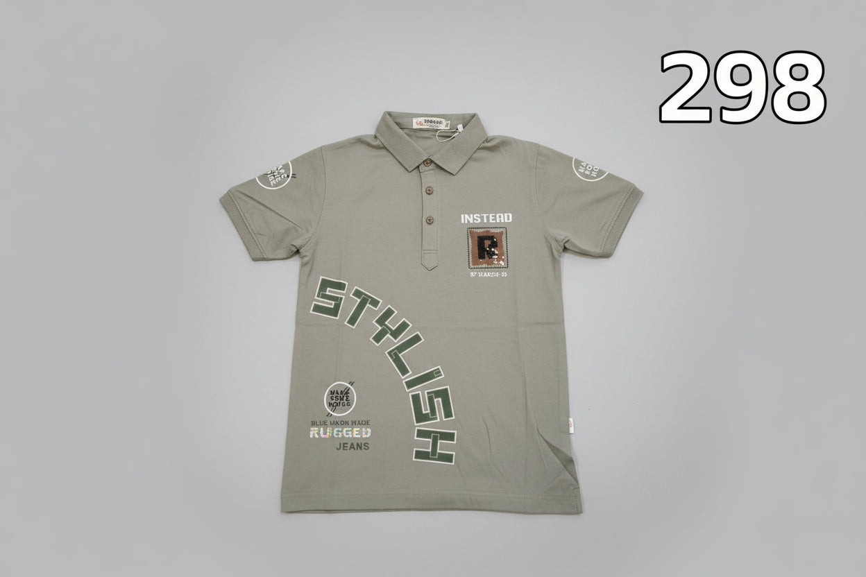 Boys Print Polo T-Shirt 298