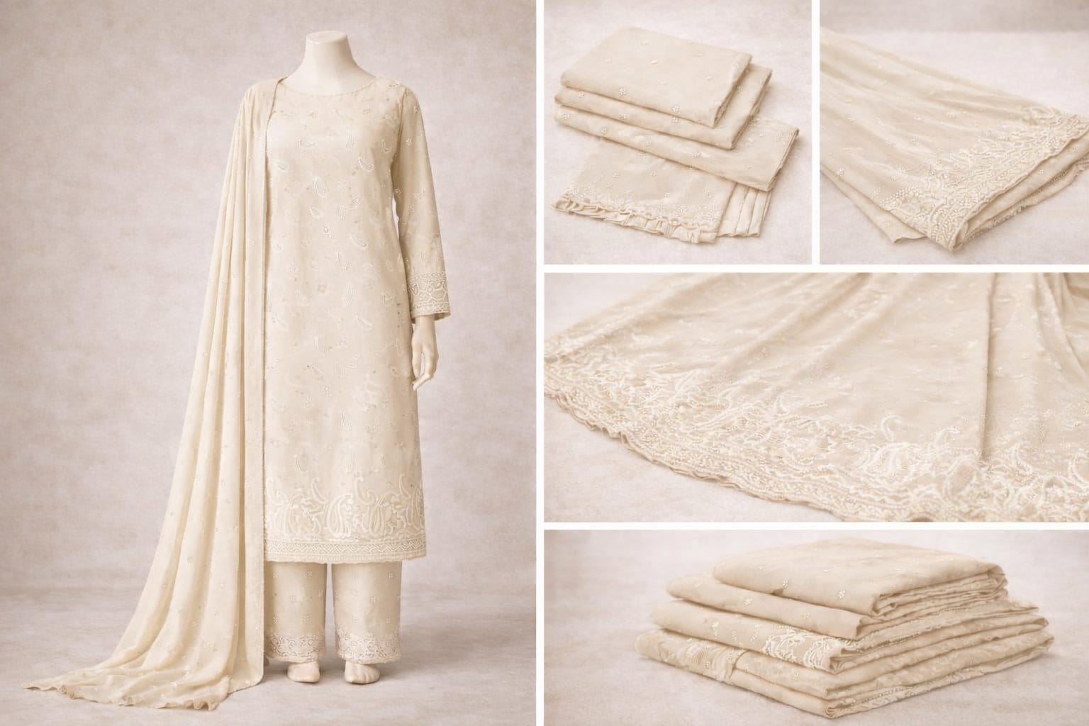 Premium Stone Work Embroidered Salwar Kameez Set 1093
