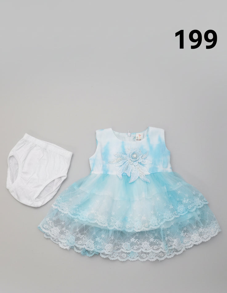 Girls Party Dress Set with Bloomers 199
