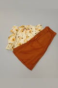 Girls Floral Top & Solid Pants Set 117