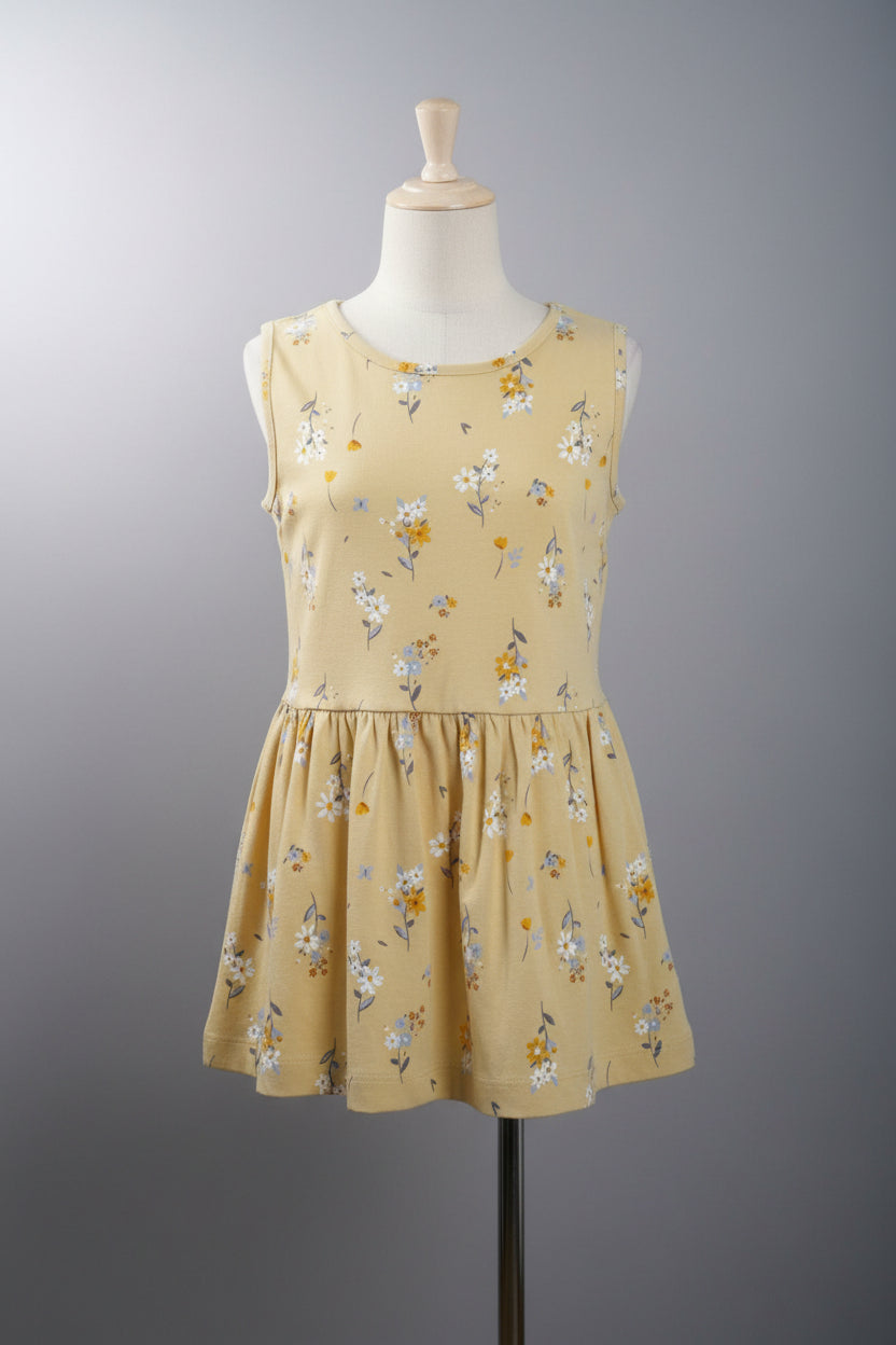 Girls Bird & Floral Printed Dress 3330