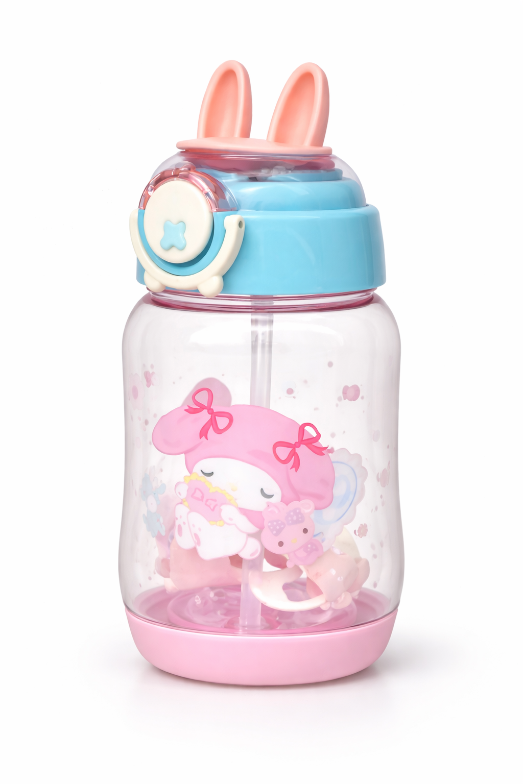 Kids Water Bottle with Straw -C1038