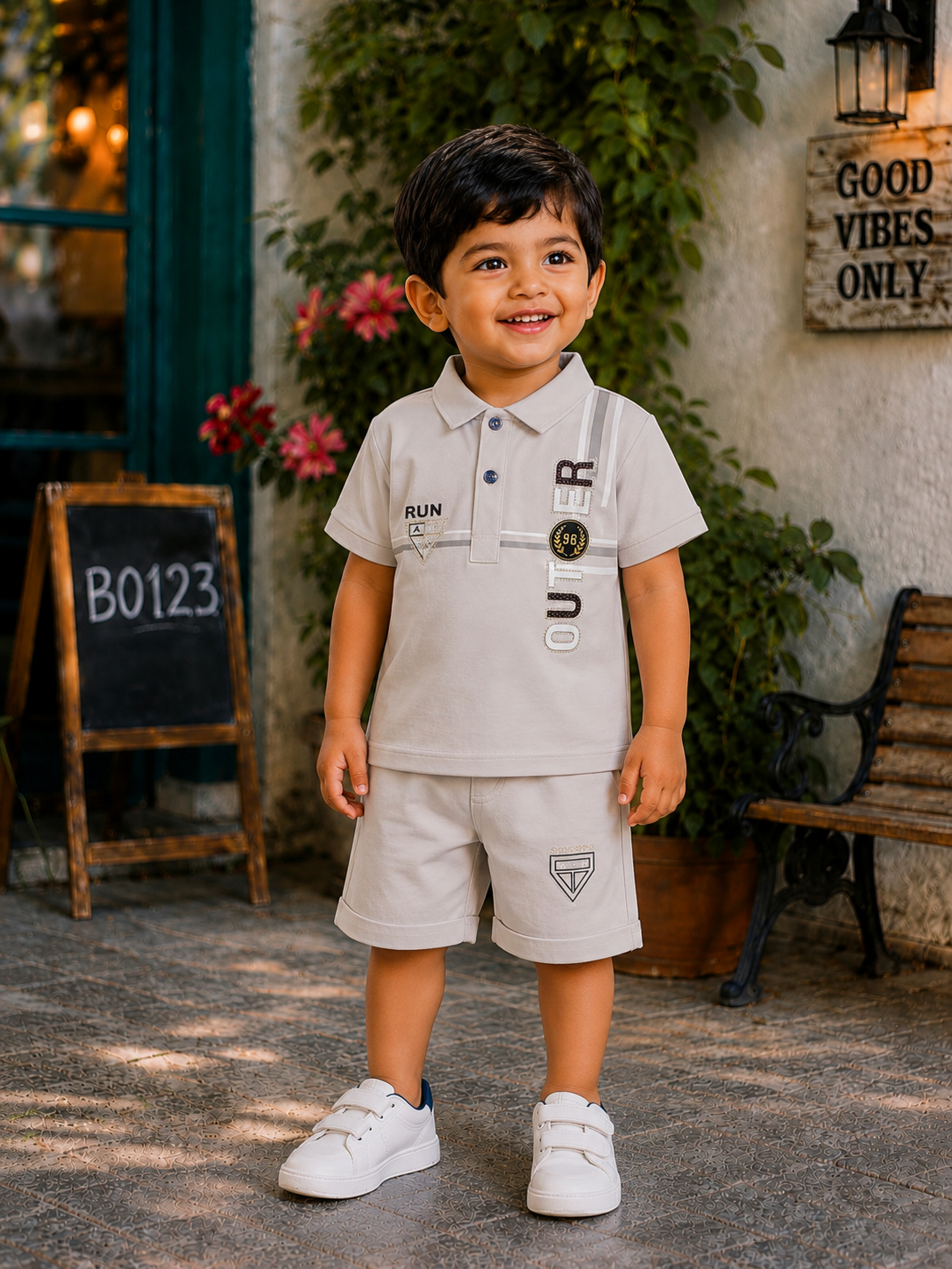 Boys Premium Polo T-Shirt & Shorts Set – BO123