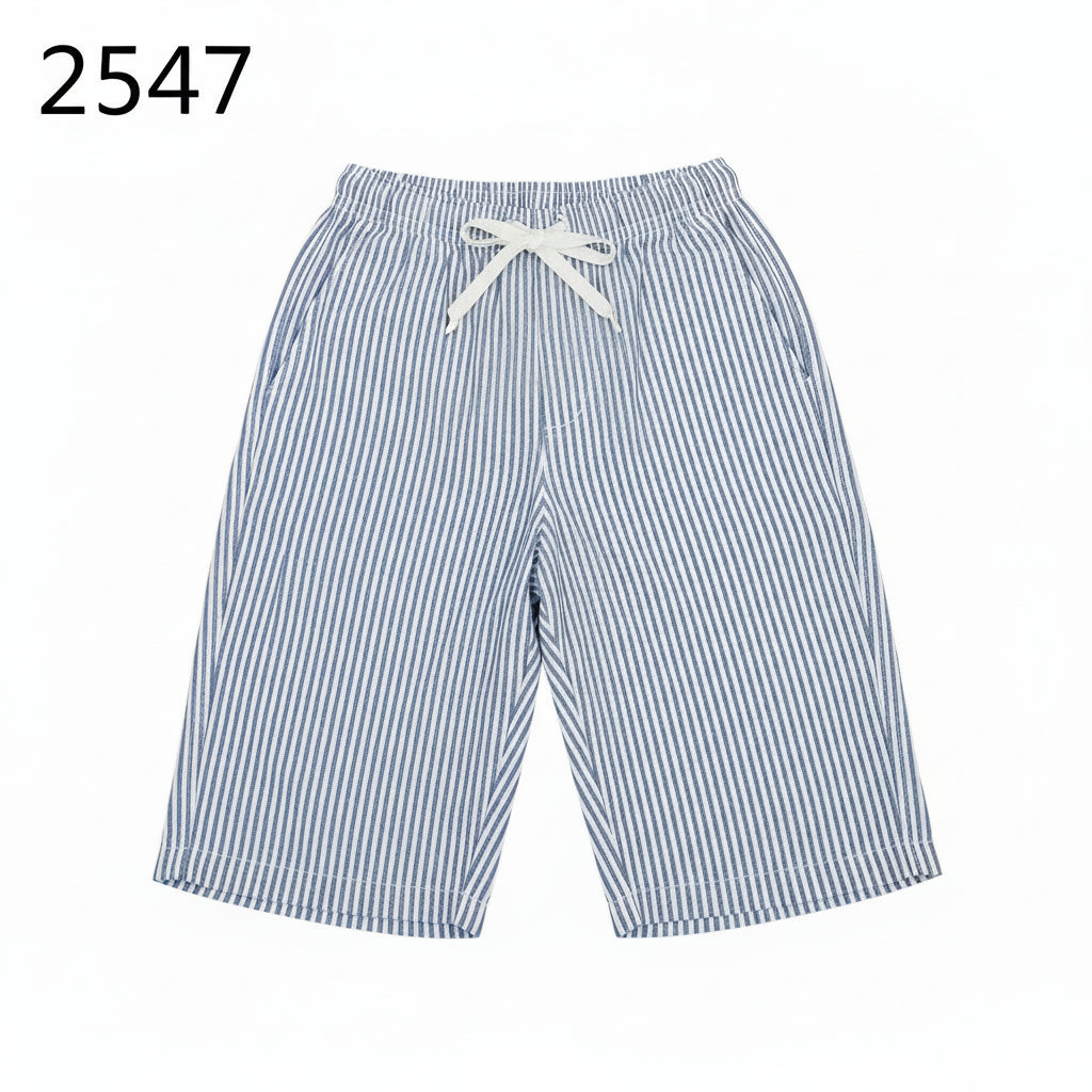 Boys Premium Cotton Stripe Shorts-C37