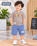 Premium Kids  T-Shirt & Shorts Set-BO145
