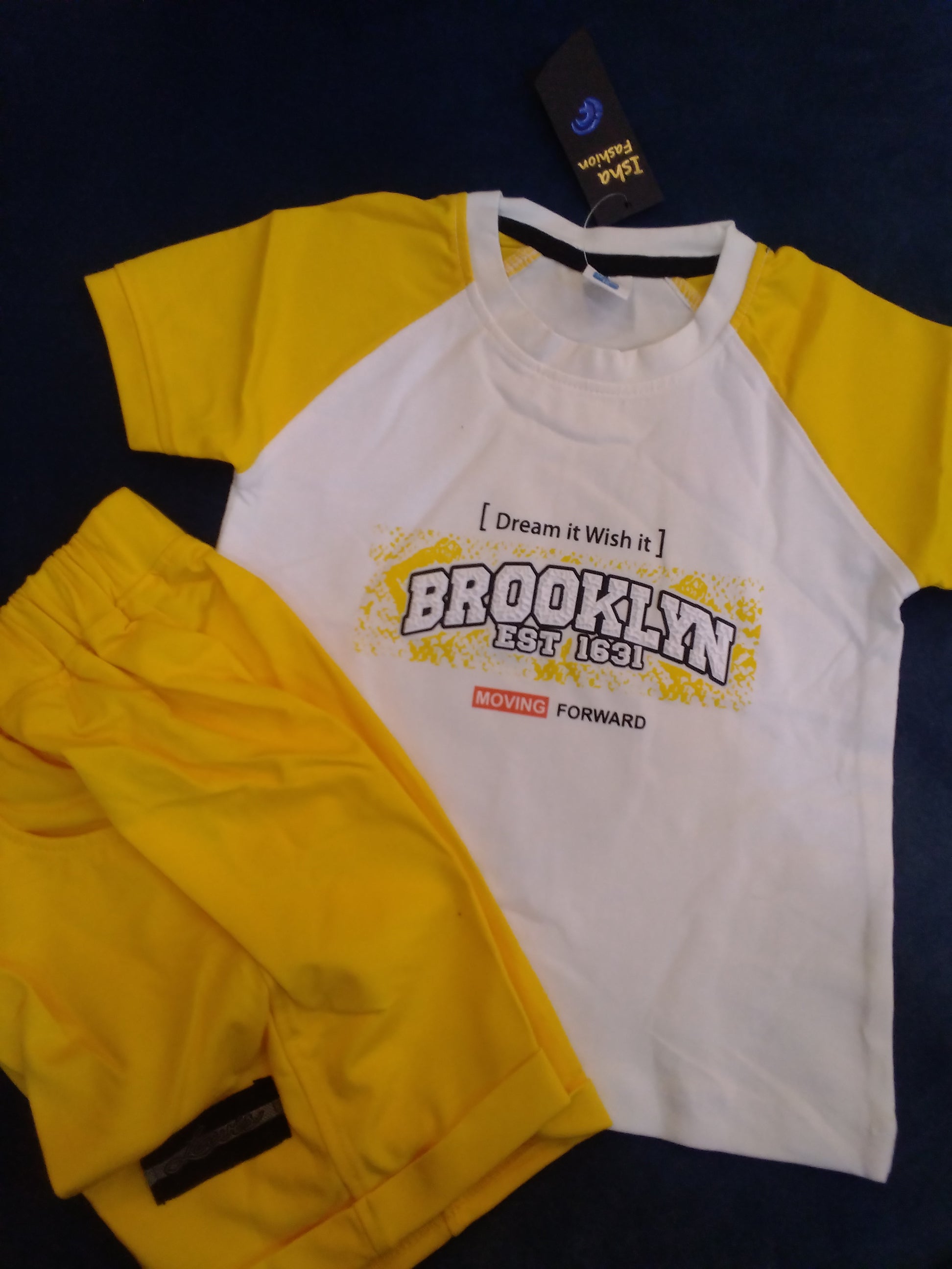 Kids Brooklyn Printed T-Shirt & Shorts Set – Casual Summer Wear335.
