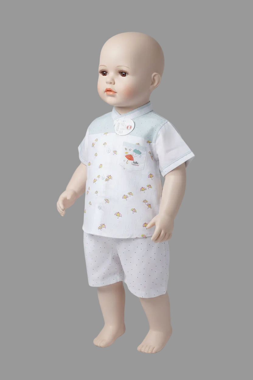 Baby Boys Summer Umbrella Print Shirt & Shorts Set 141