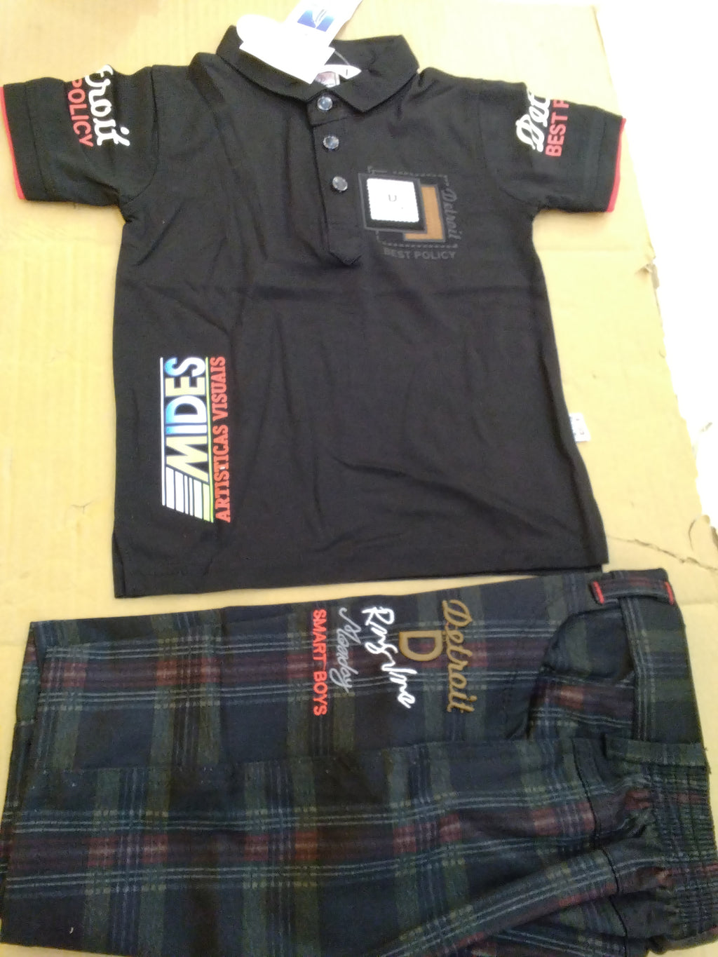 Boys Deluxe Polo T-Shirt & Smart Pant Set – Casual Summer Outfit..359..