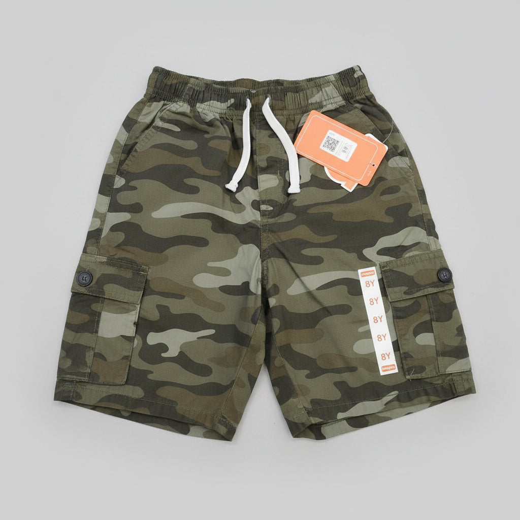 Kids Coral Lobster Print Cotton Summer Shorts 2516