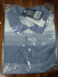 GATSBY Mans Polo T-SHIRT _ Cotton & Silk KE2615 Sky Print