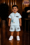 Premium Little Explorer Polo & Shorts Set-BO84