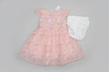 Girls Floral Party Dress Set with Bloomers 196