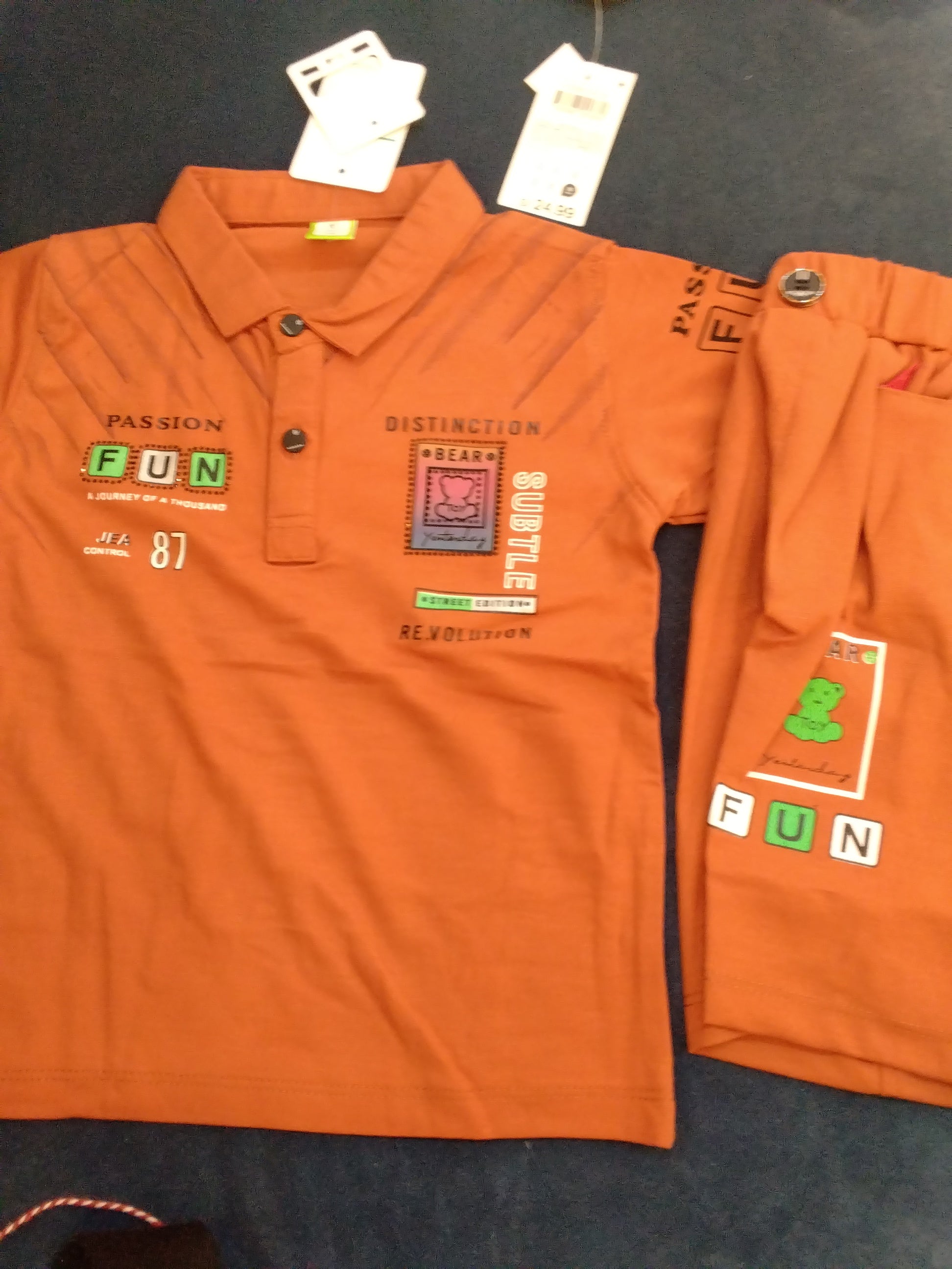 Boys Polo T-Shirt & Shorts Set 323
