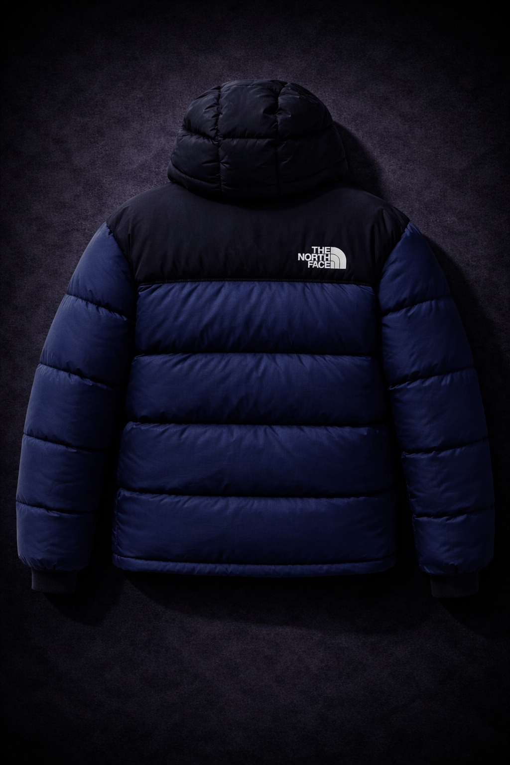 Mens Premium Hooded Puffer Jacket Navy Blue