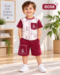 Premium Boys Printed T-Shirt & Shorts Set – BO58