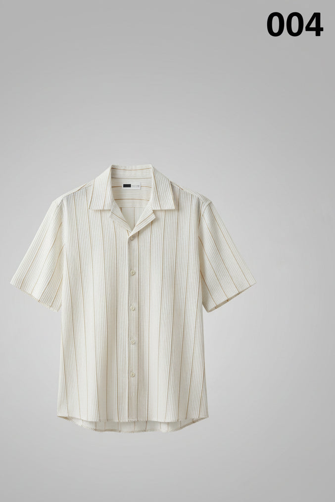 GATSBY MENS S/S SHIRT _Loose Fit OFF WHITE